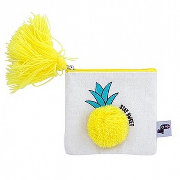 (CLOSET CLOSING FINAL SALE) NWOT Pineapple “Stay Sweet” Coin Purse - Picture 4 of 4